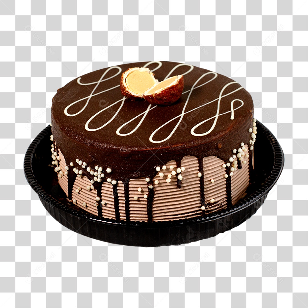 Bolo com Cobertura Doces PNG Transparente