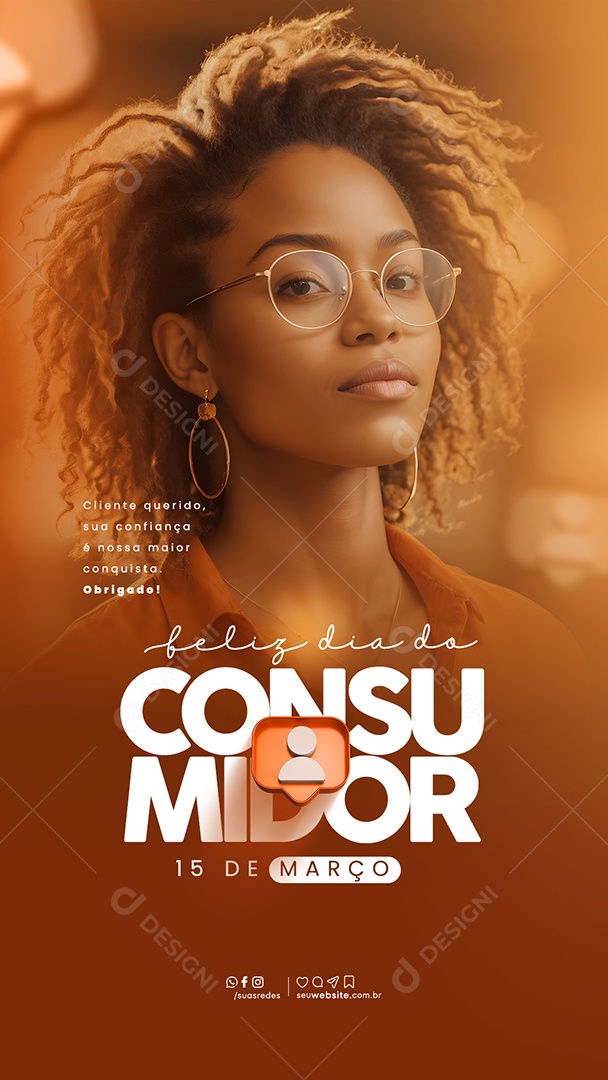 Story Feliz Dia Do Consumidor 15 de Março Social Media PSD Editável