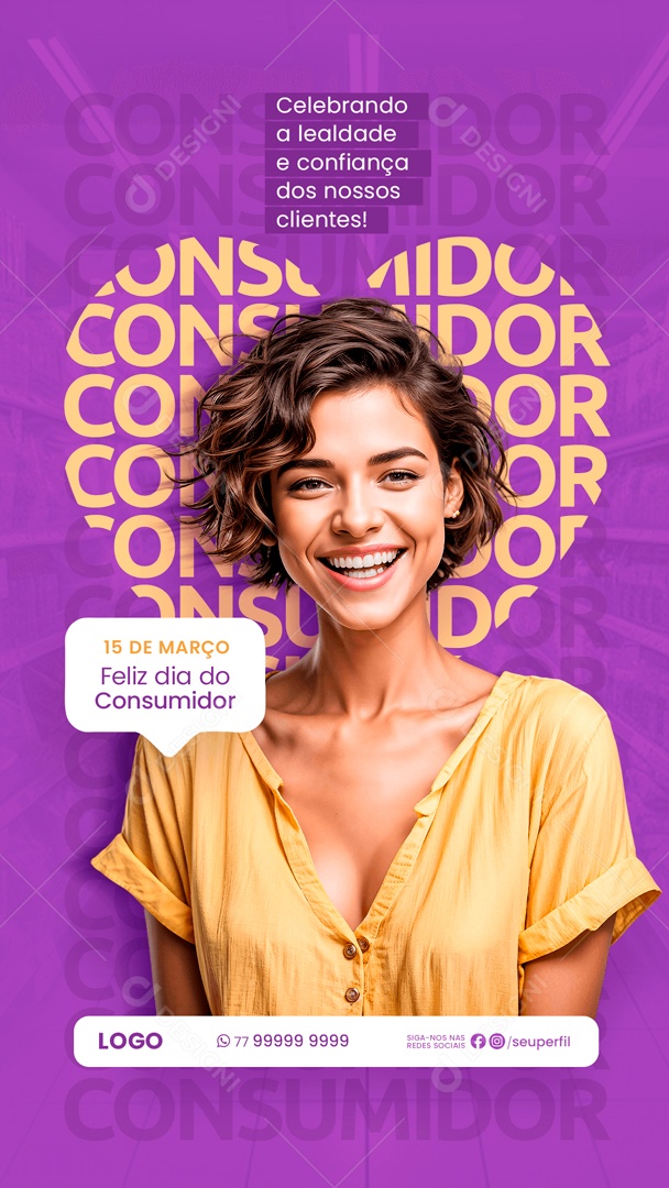 Story Dia Do Consumidor 15 de Março Social Media PSD Editável