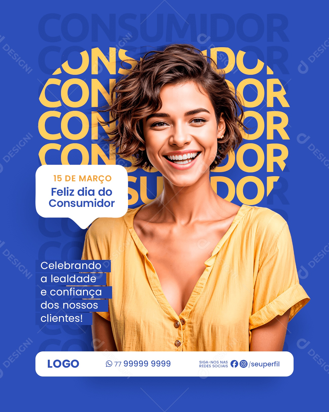 Feliz Dia Do Consumidor 15 de Março Social Media PSD Editável