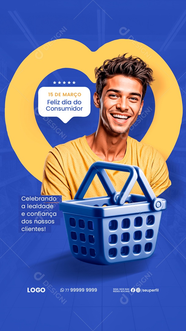 Story Dia Do Consumidor 15 de Março Lealdade e Confiança Social Media PSD Editável
