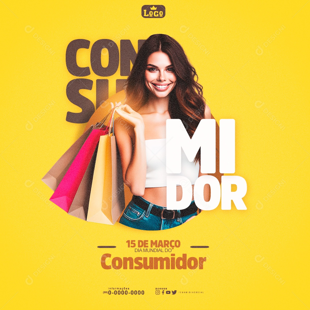 Dia Mundial do Consumidor 15 de Março Social Media PSD Editável