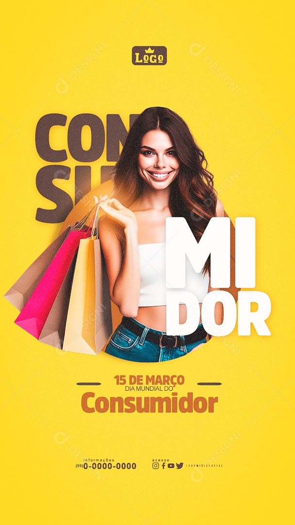 Story Dia Mundial do Consumidor 15 de Março Social Media PSD Editável