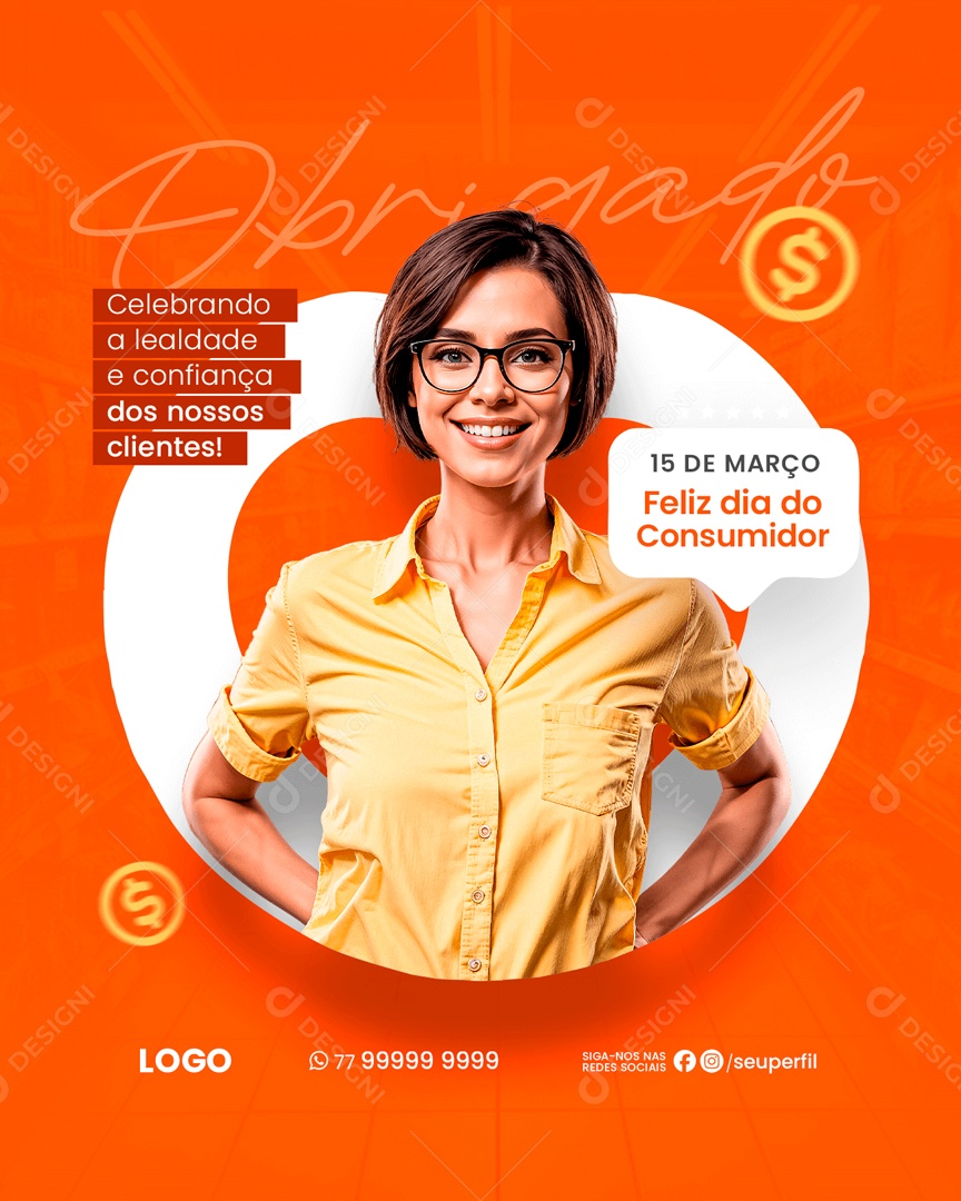 Feliz Dia Do Consumidor 15 de Março Social Media PSD Editável