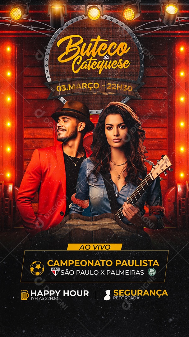 Story Flyer Buteco da Cataquese Social Media PSD Editável