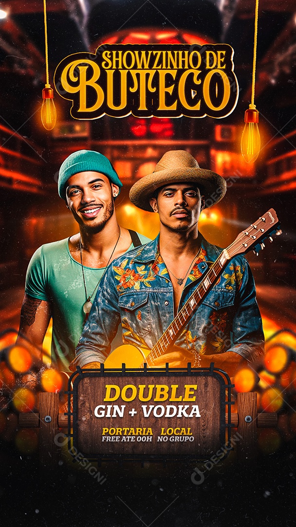 Story Flyer Showzinho de Buteco Social Media PSD Editável