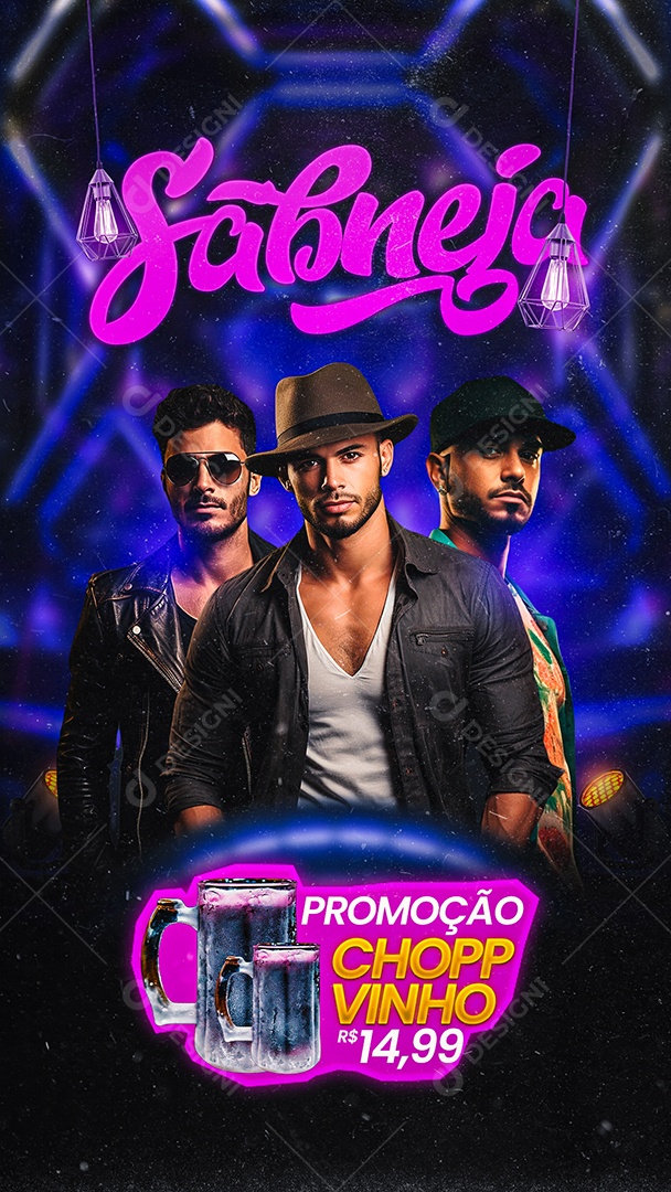 Story Flyer Sabnejo Show Social Media PSD Editável