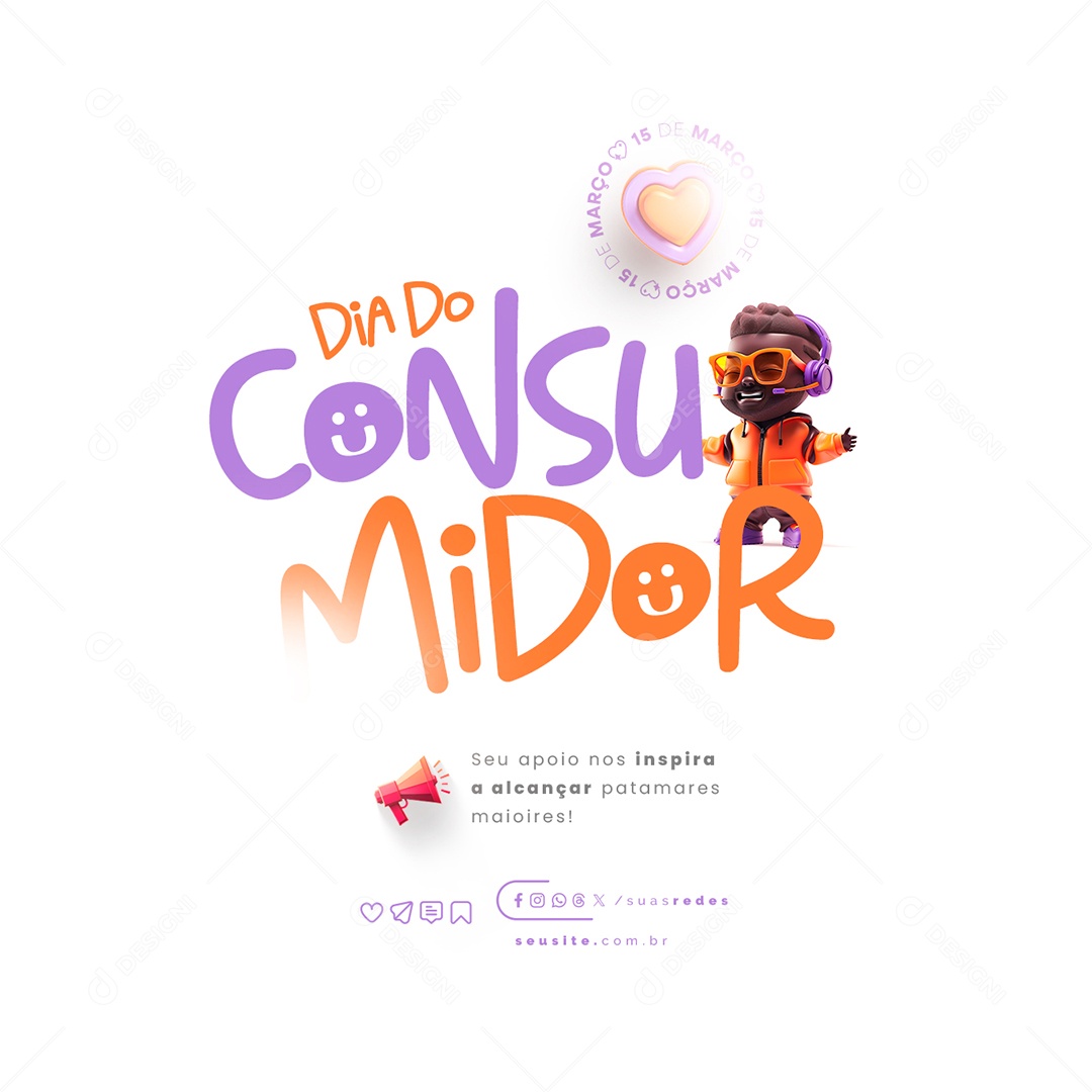 Dia do Consumidor 15 de Março Social Media PSD Editável