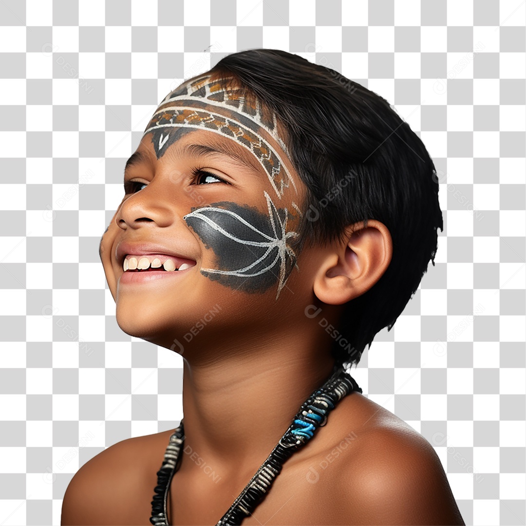 Menino Índio Cacique Indígenas PNG Transparente