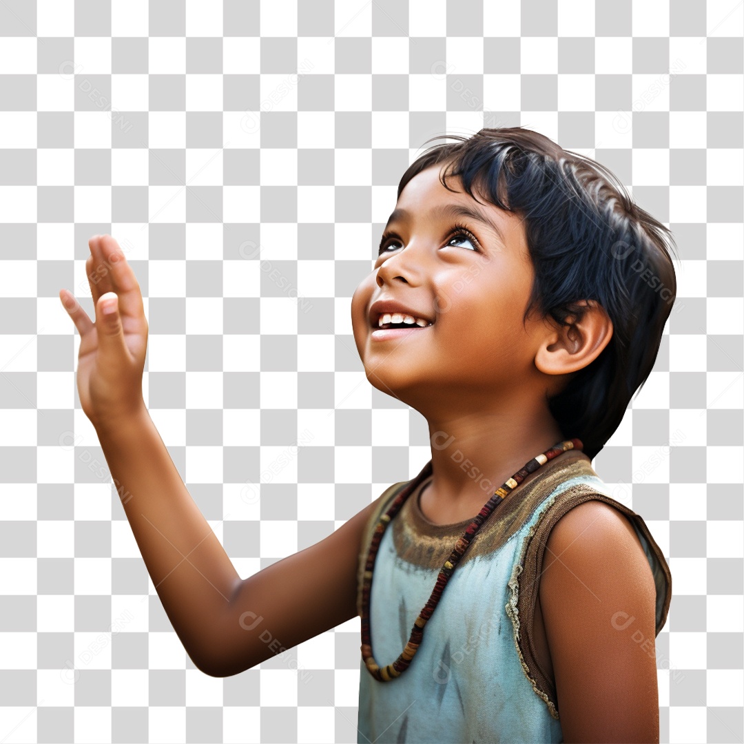 Menino Índio Cacique Indígenas PNG Transparente