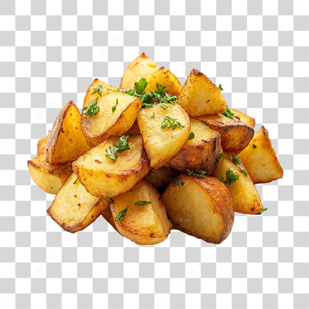 Porção de Batatas Fritas PNG Transparente