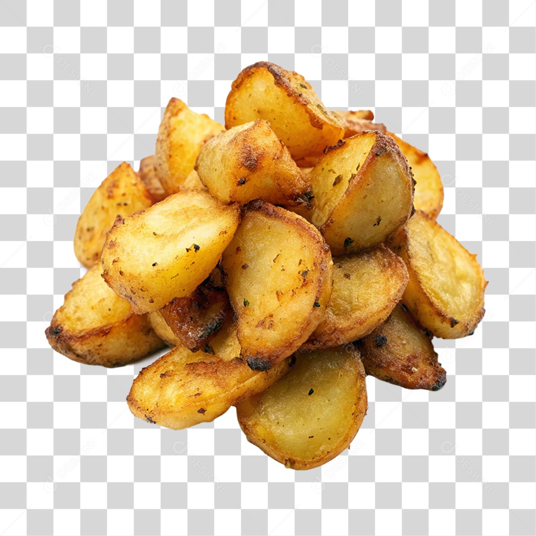 Porção de Batatas Fritas PNG Transparente