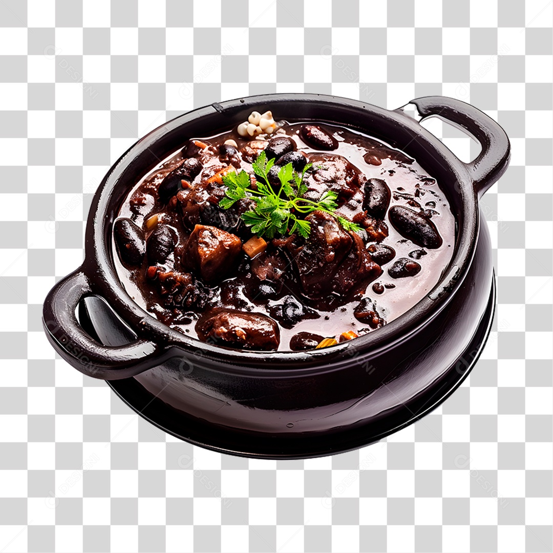 Feijoada em Panela de Barro PNG Transparente