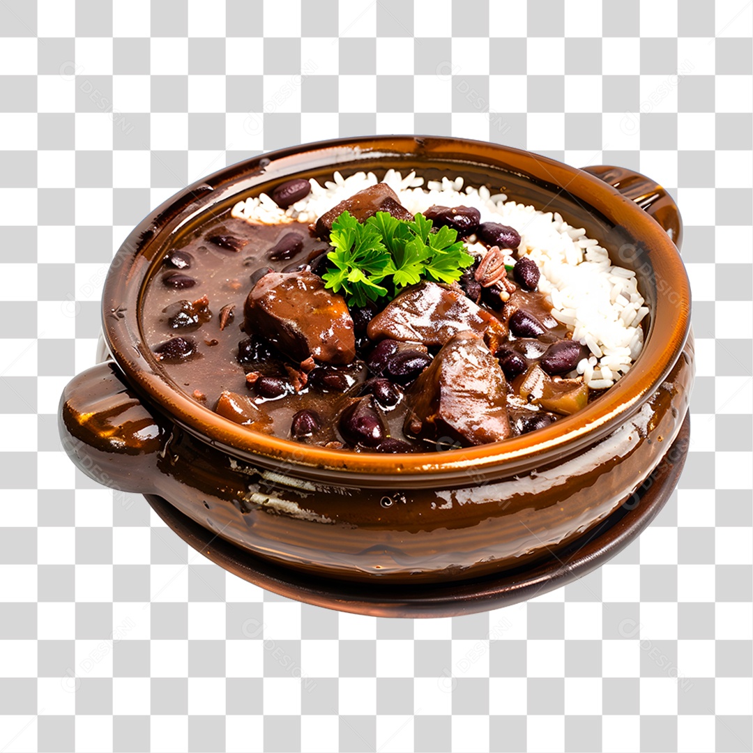 Feijoada em Panela de Barro PNG Transparente