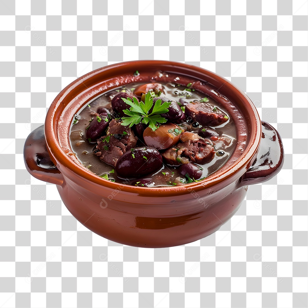 Feijoada em Panela de Barro PNG Transparente