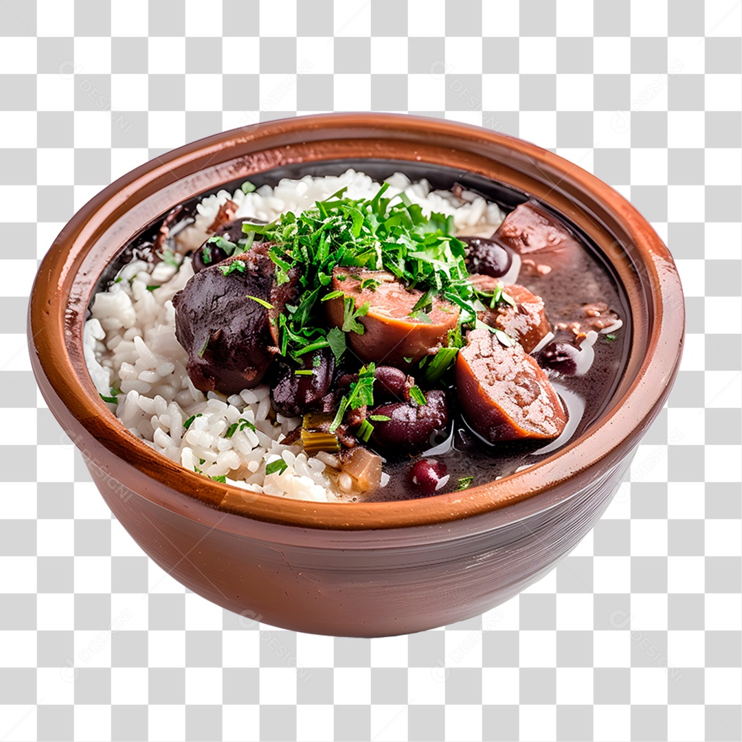 Feijoada em Panela de Barro PNG Transparente