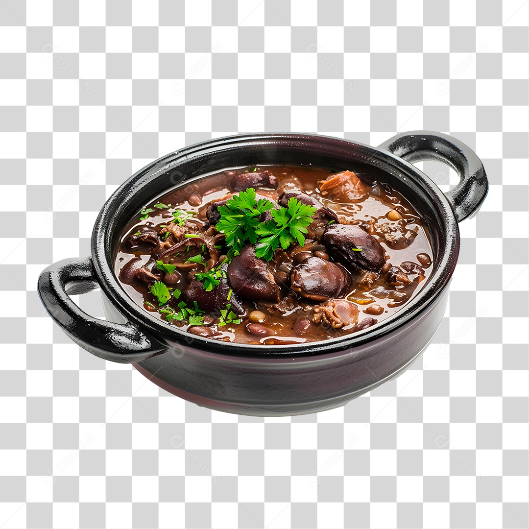 Feijoada em Panela de Barro PNG Transparente