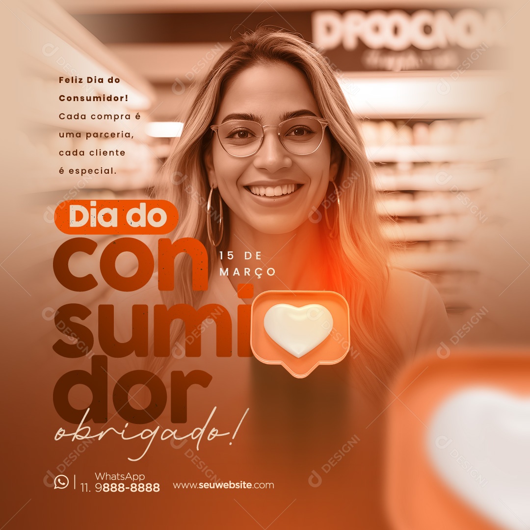 Dia Do Consumidor 15 de Março Cada Compra é uma Parceria Social Media PSD Editável