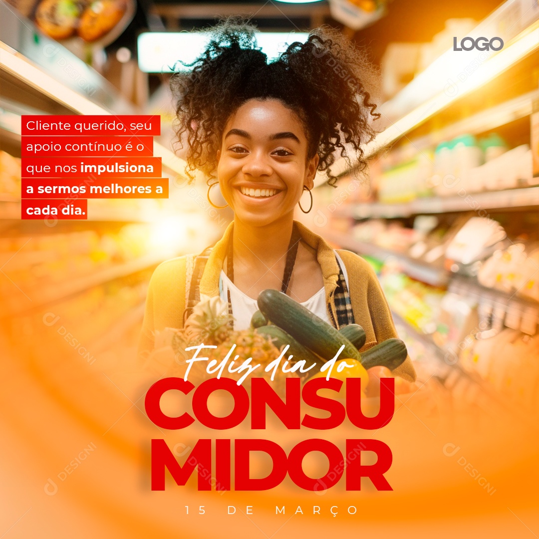 Feliz Dia do Consumidor 15 de Março Social Media PSD Editável