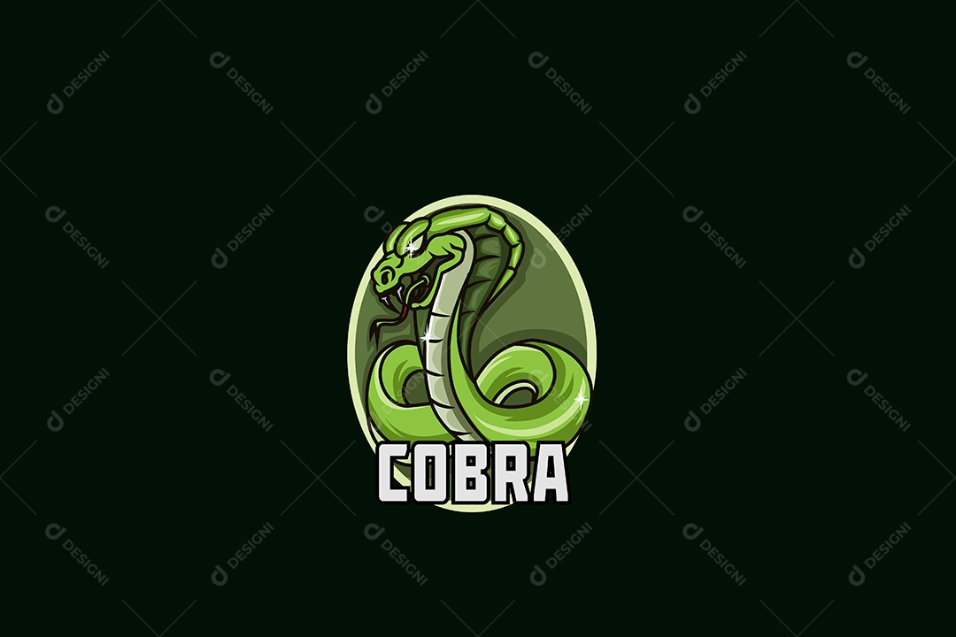 Cobra Mascote Ilustração Vetor EPS