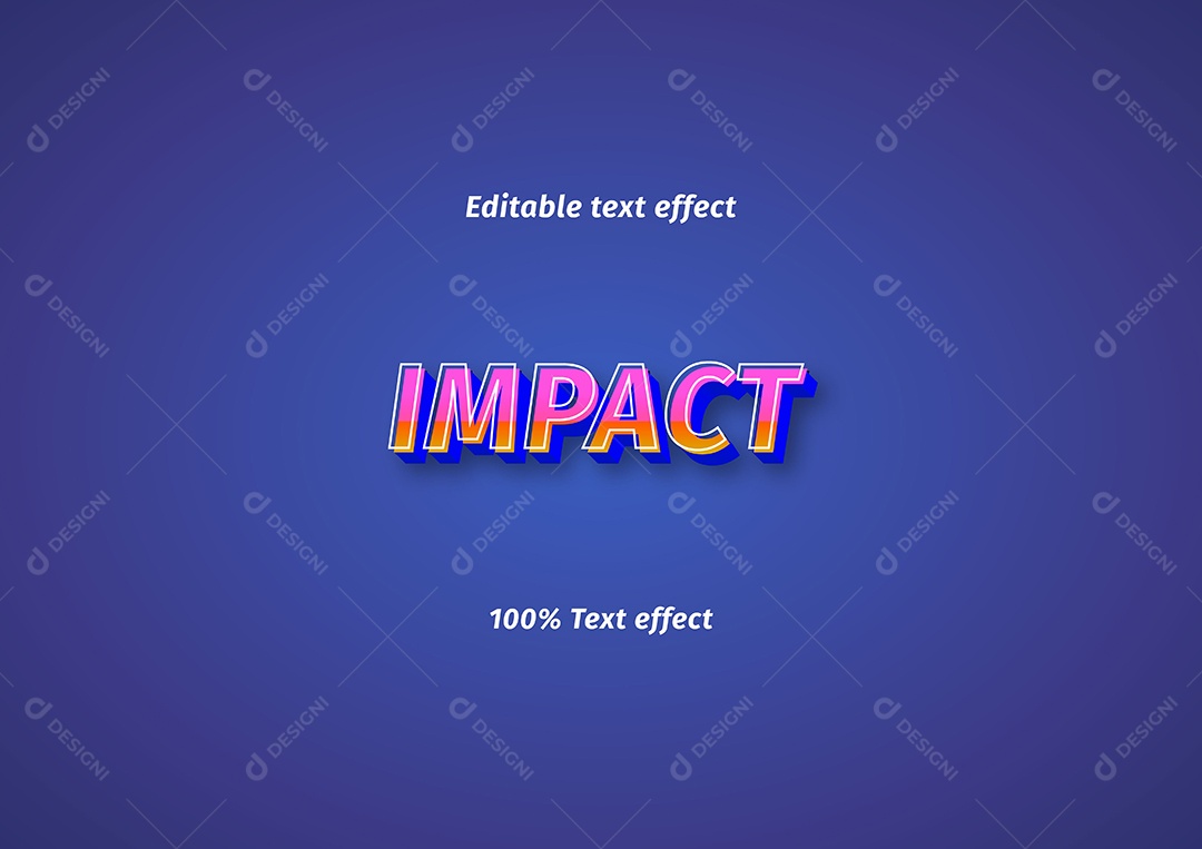 Efeito de Texto Ilustração Vetor EPS Editável