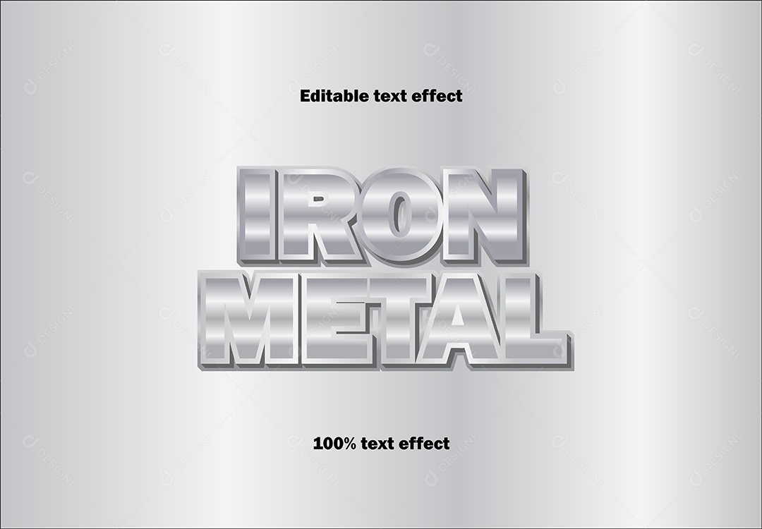 Efeito de Texto Ilustração Vetor EPS Editável