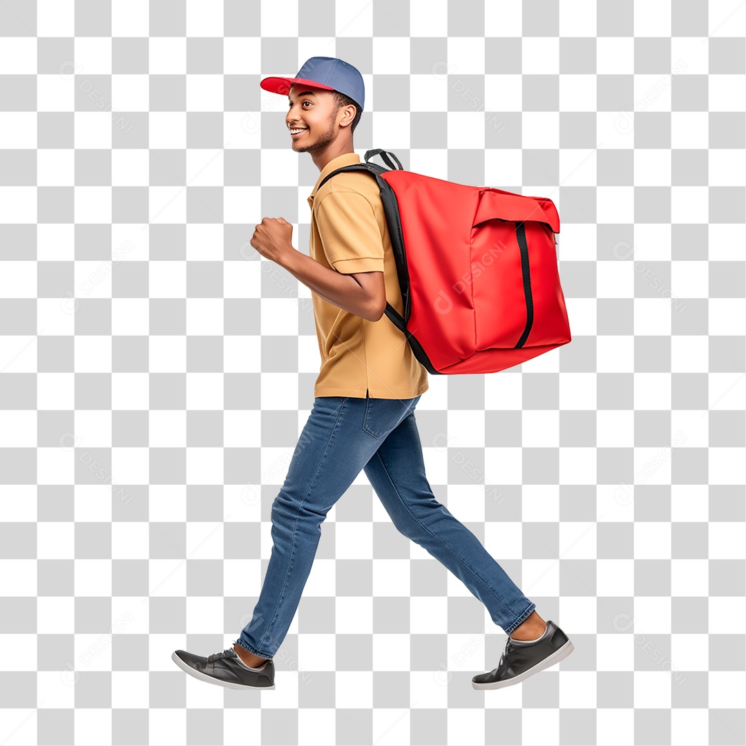 Trabalhador Entregador Encomendas PNG Transparente