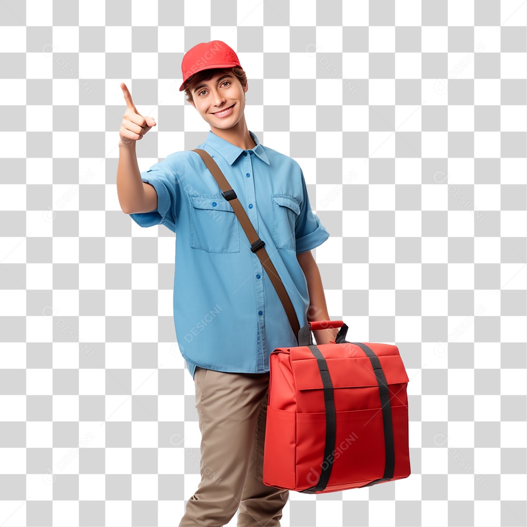 Trabalhador Entregador Encomendas PNG Transparente