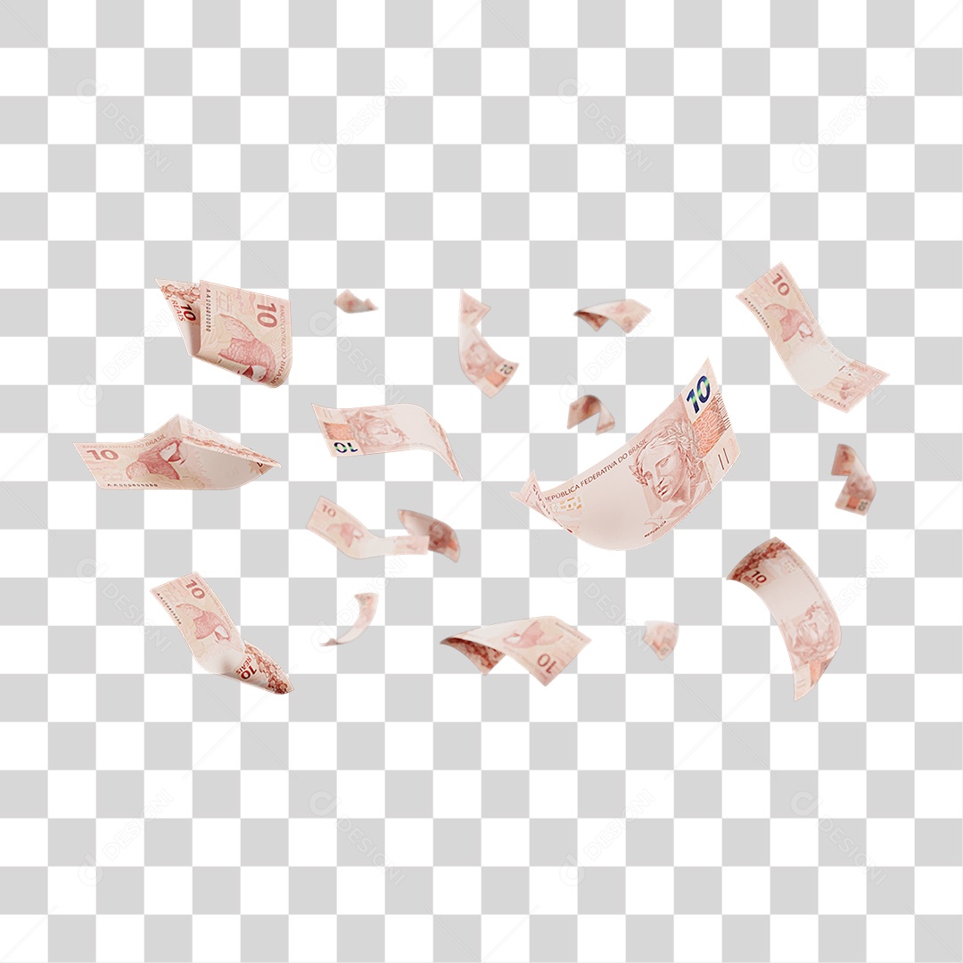 Notas Cédulas Dinheiro PNG Transparente