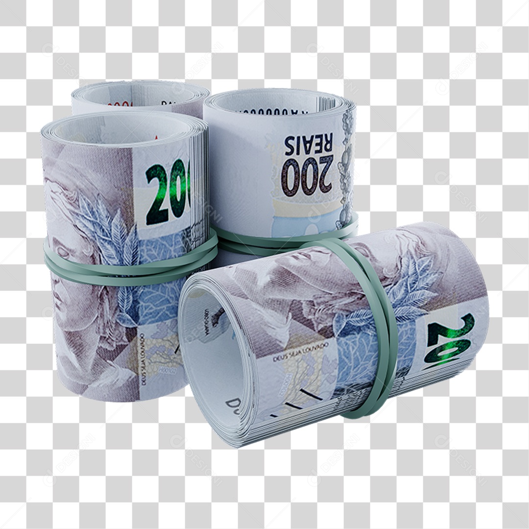 Notas Cédulas Dinheiro PNG Transparente