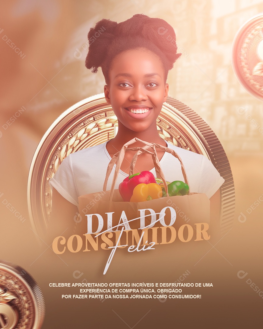 Dia Do Consumidor 15 de Março Celebre Aproveitando Ofertas Social Media PSD Editável