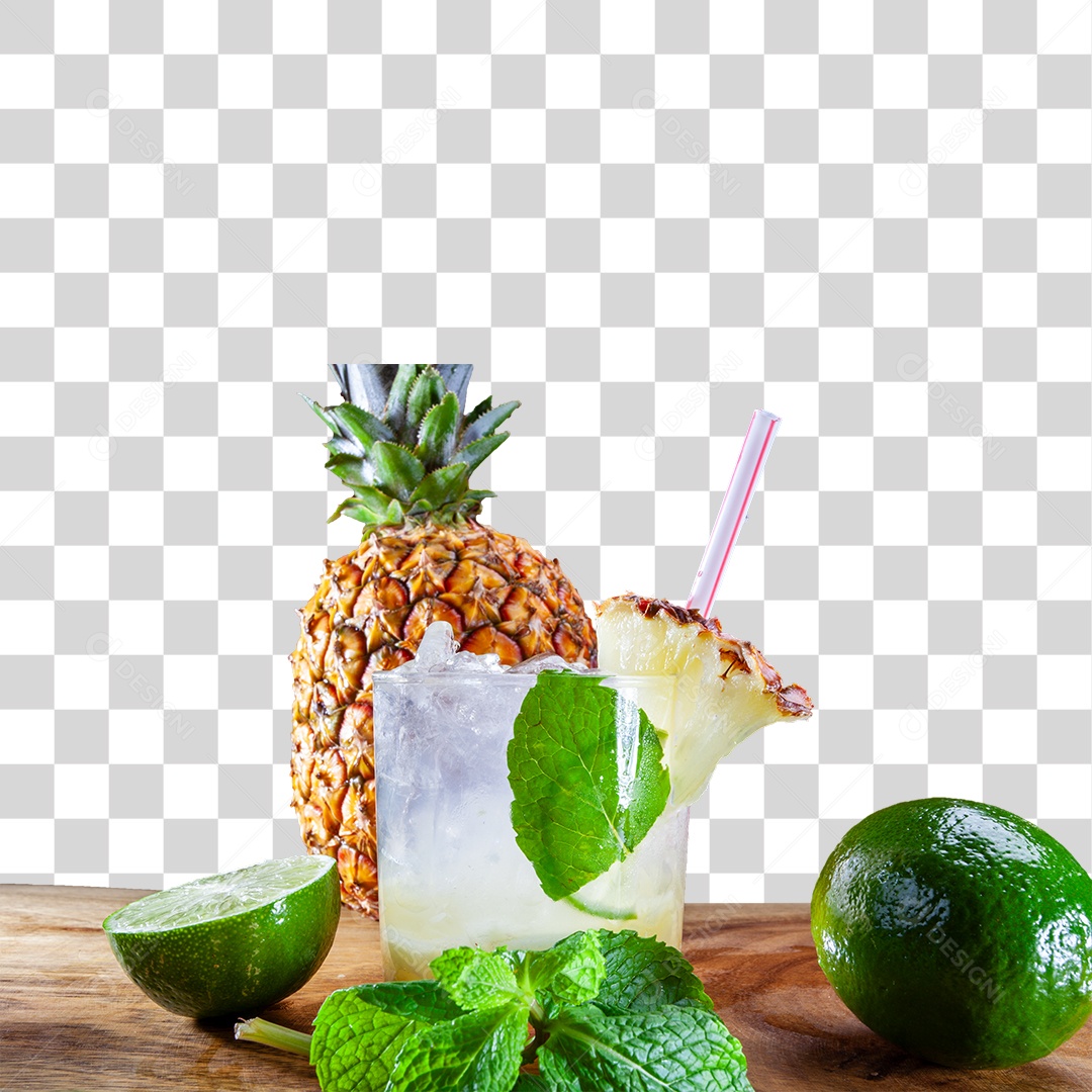 Coquetel de Abacaxi PNG Transparente