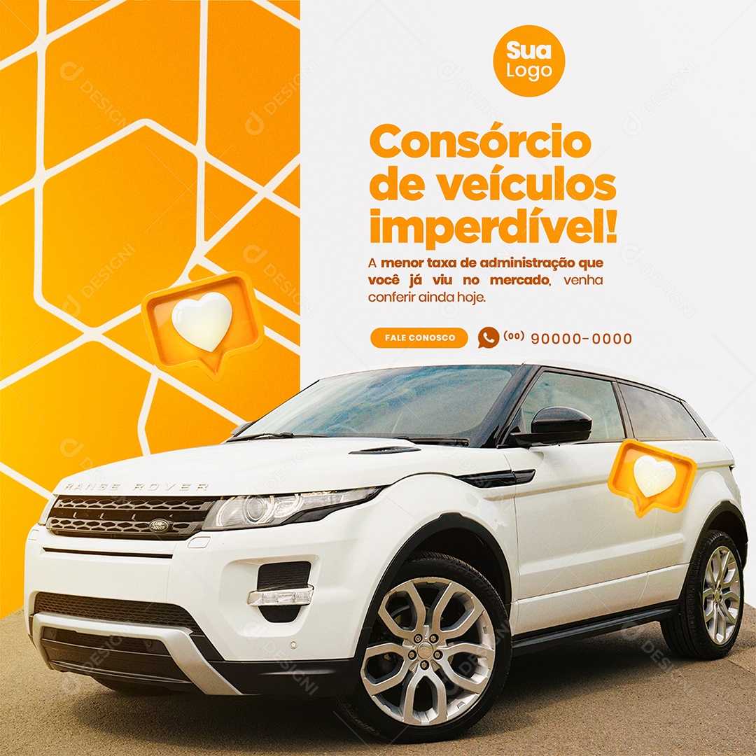 Consórcio de Veículos Imperdível Social Media PSD Editável