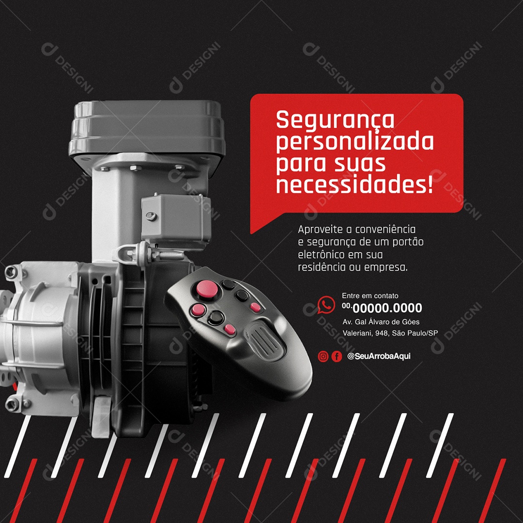 Segurança Personalizada para suas Necessidades Social Media PSD Editável