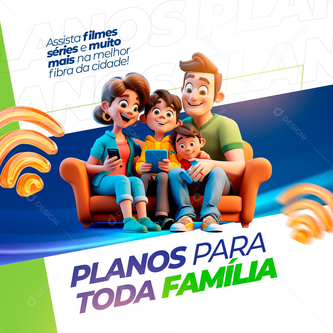 Assista Filmes Séries e Muito mais Melhor Planos para toda Família Social Media PSD Editável