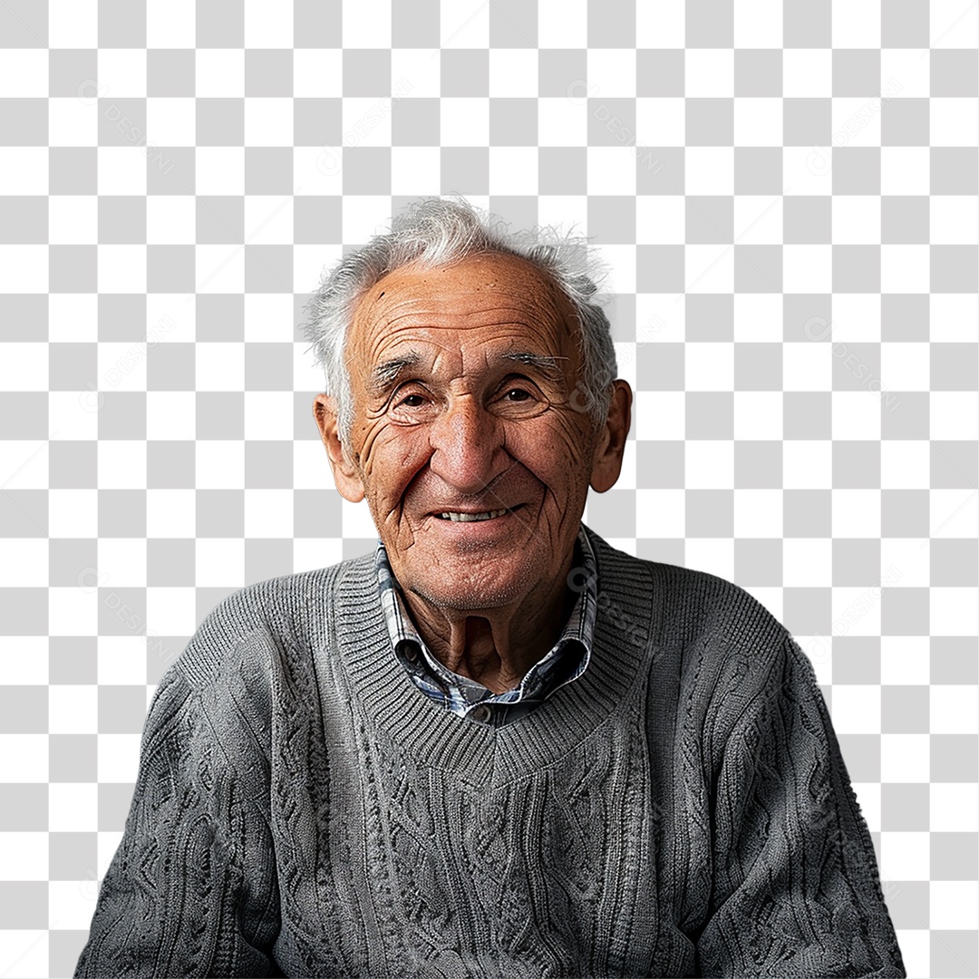 Senhor Homem Sorrindo PNG Transparente