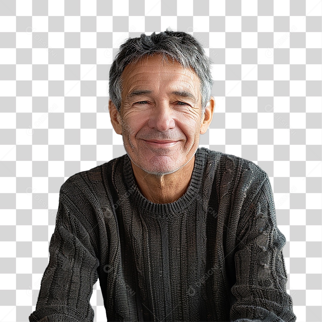 Homem Sorrindo Alegre PNG Transparente