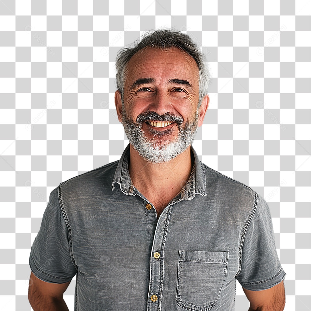 Homem Sorrindo Alegre PNG Transparente