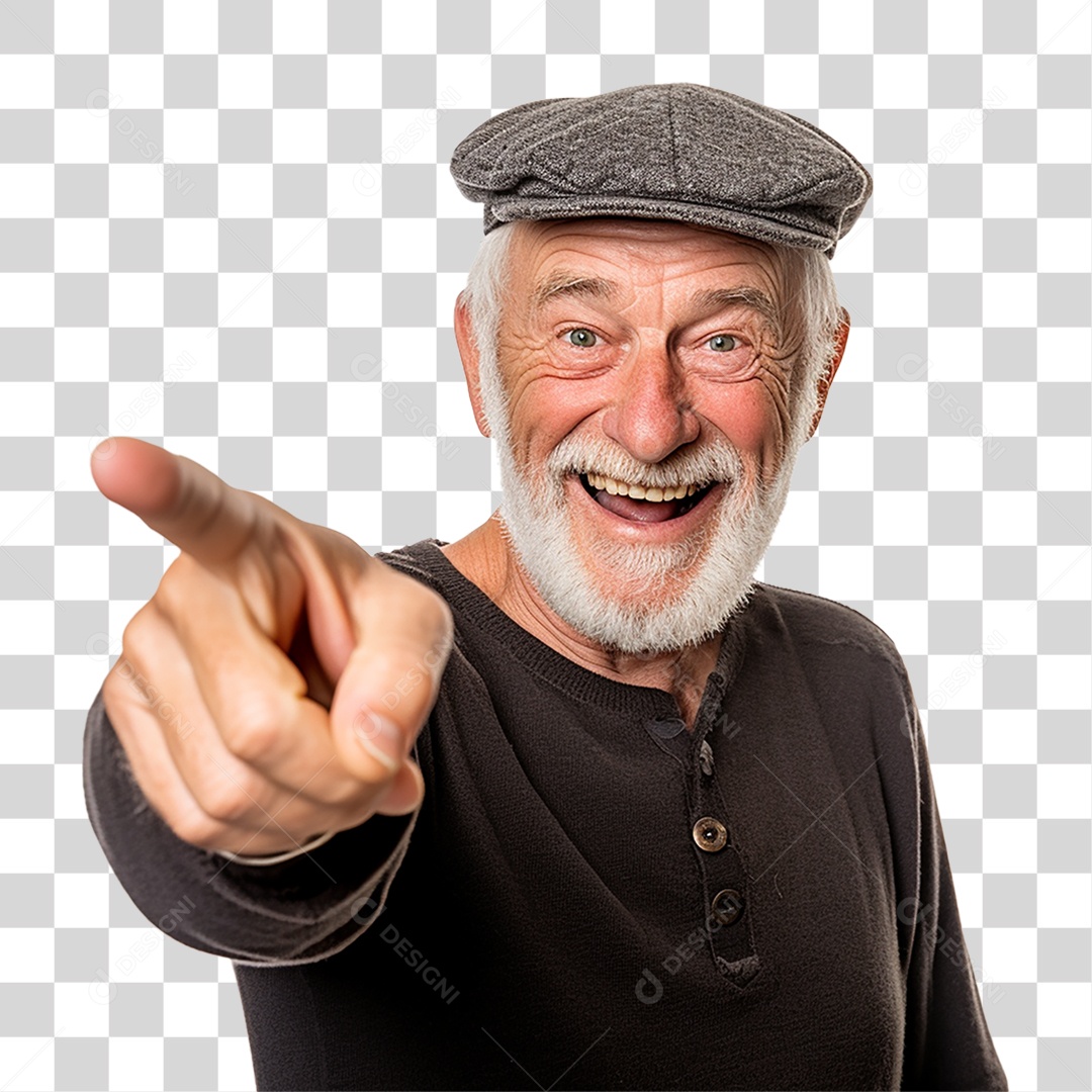 Homem Apontando PNG Transparente