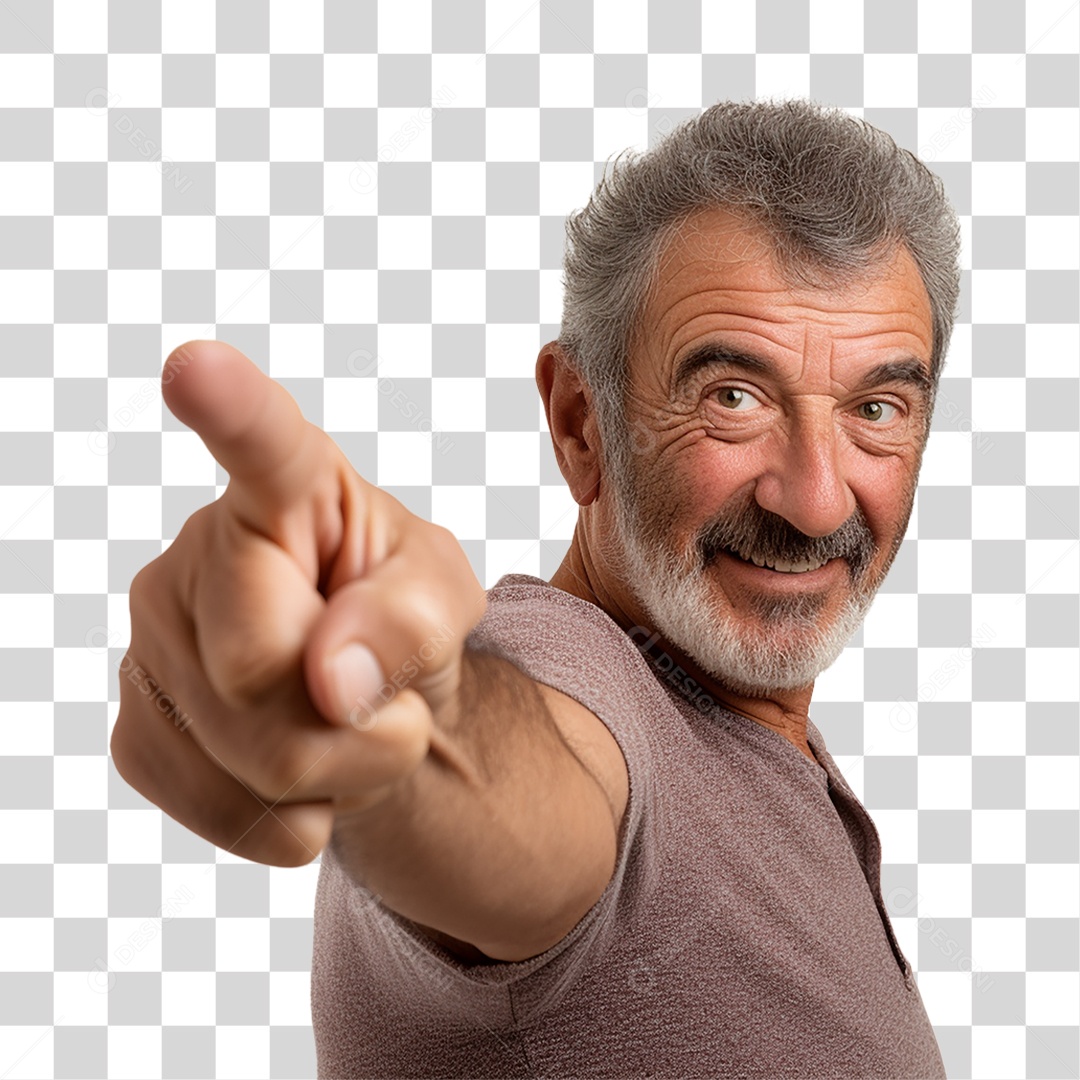Homem Apontando PNG Transparente