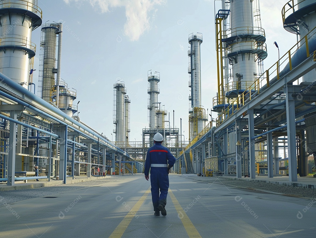 Trabalhadores de fábricas da indústria química