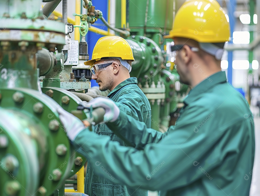 Trabalhadores de fábricas da indústria química