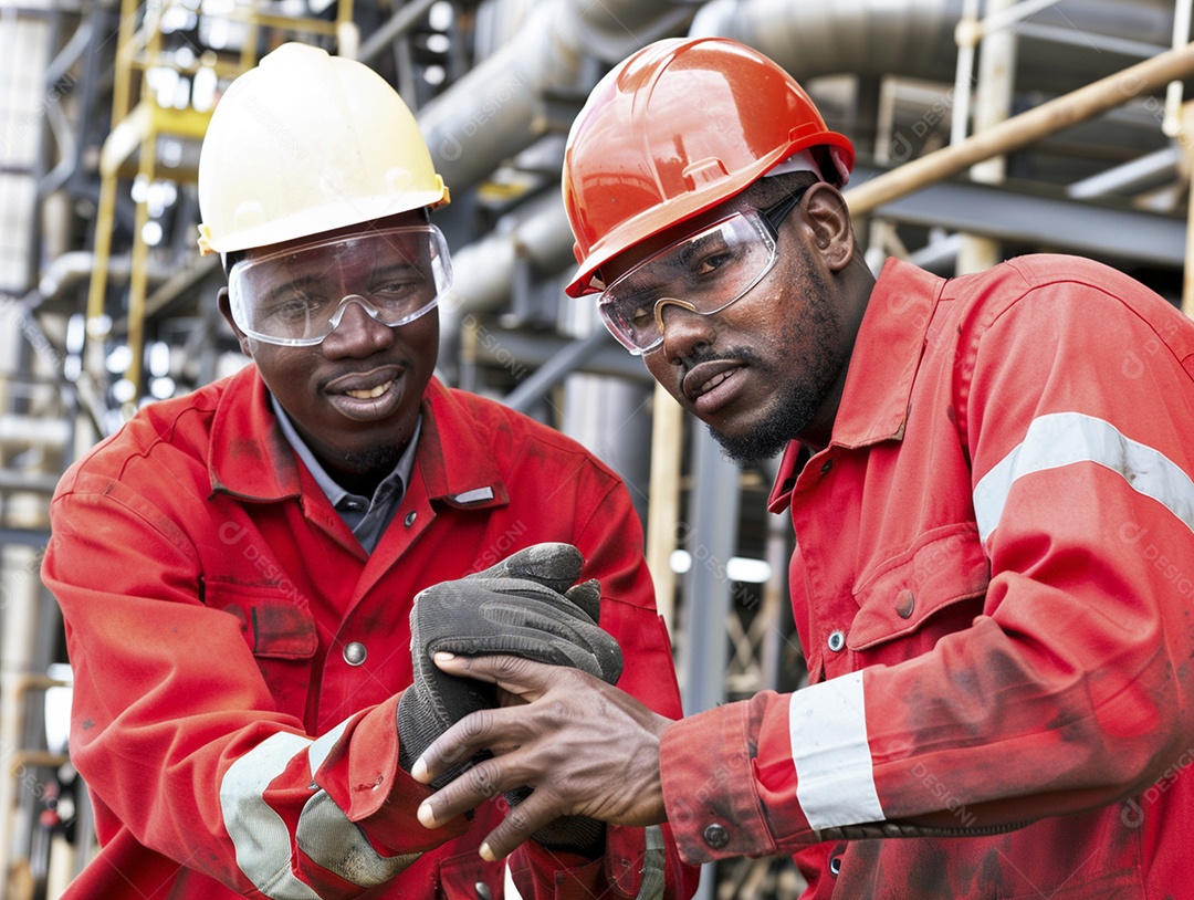 Trabalhadores de fábricas da indústria química