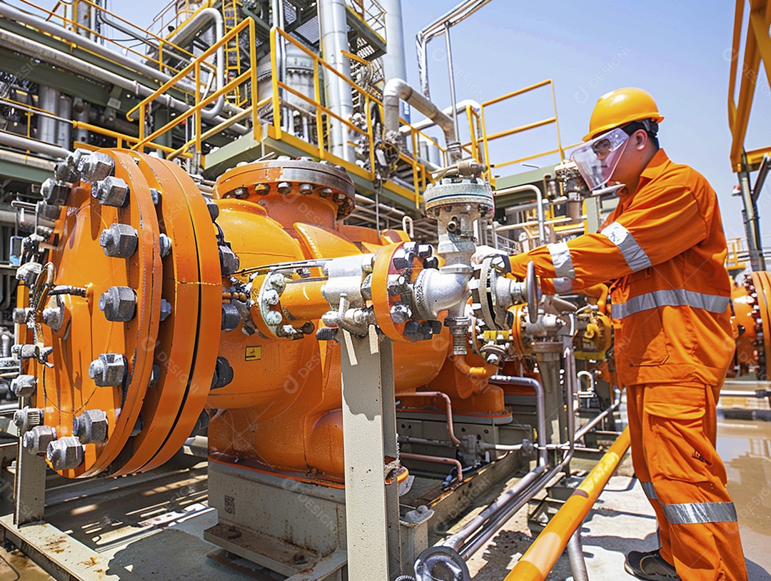 Trabalhadores de fábricas da indústria química