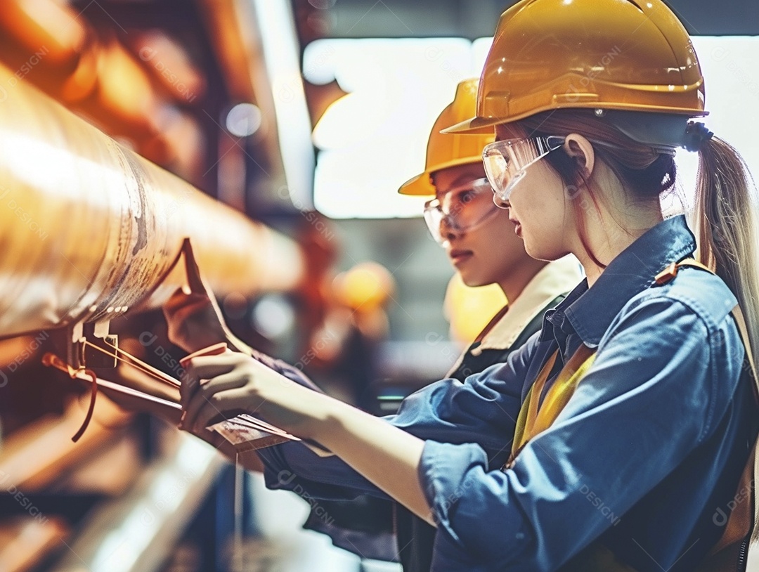 Trabalhadores de fábricas da indústria química