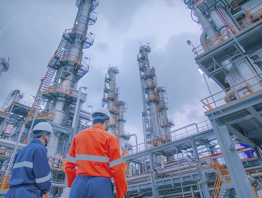 Trabalhadores de fábricas da indústria química