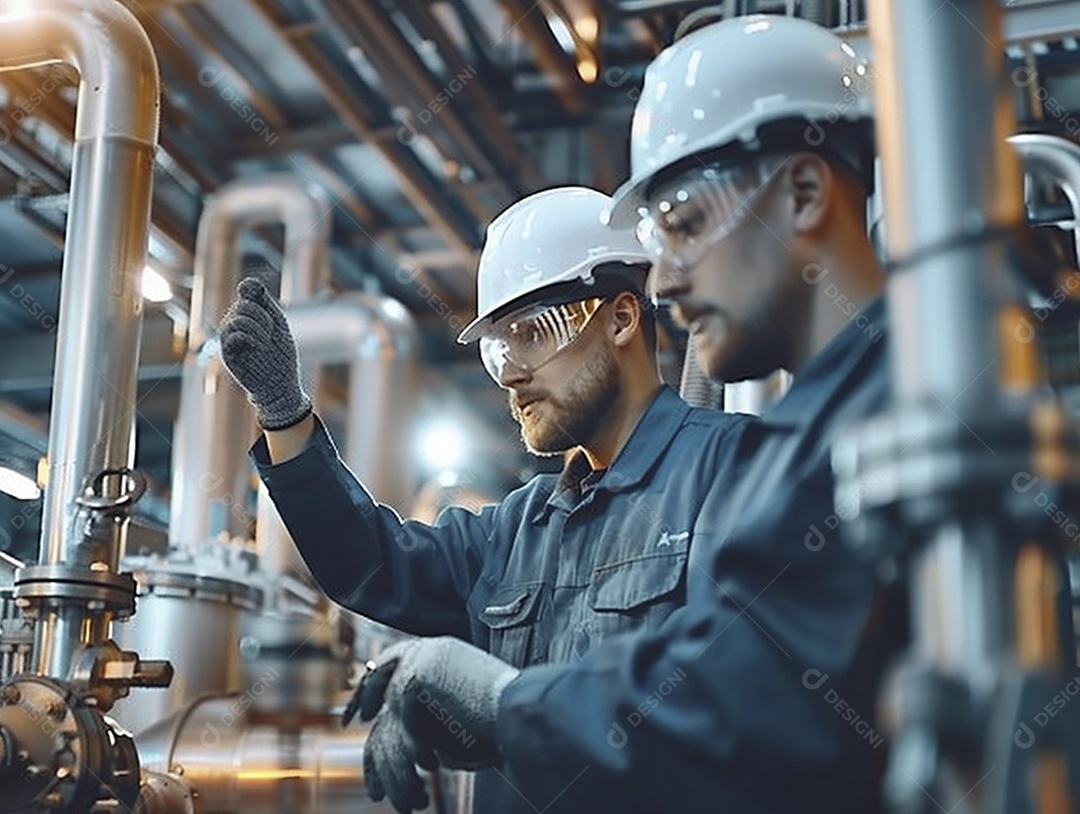 Trabalhadores de fábricas da indústria química