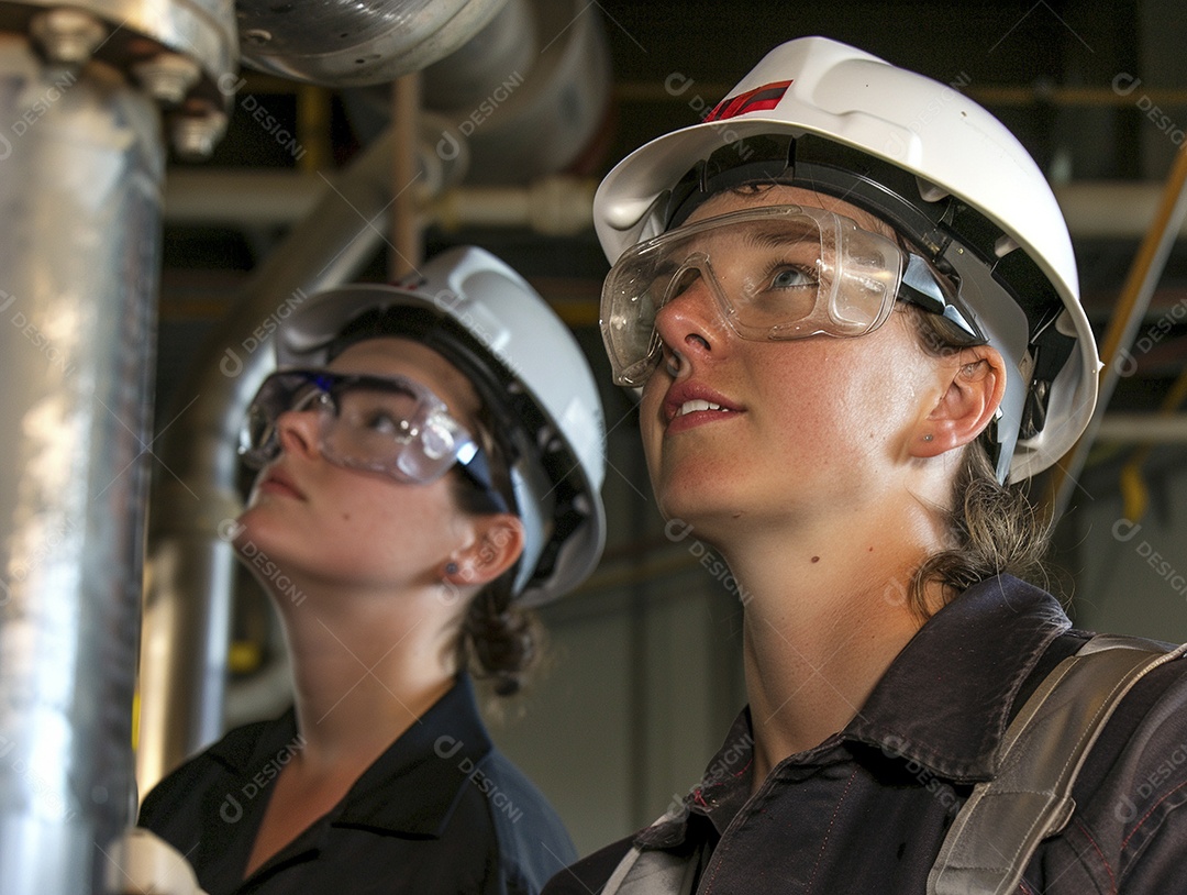 Trabalhadores de fábricas da indústria química