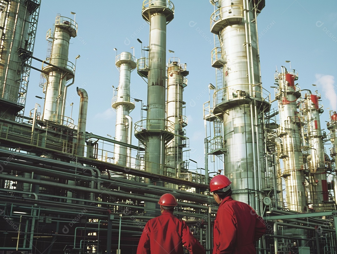 Trabalhadores de fábricas da indústria química