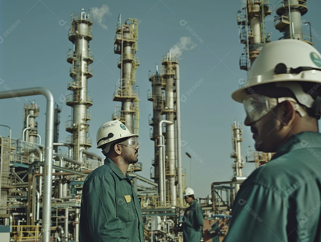 Trabalhadores de fábricas da indústria química